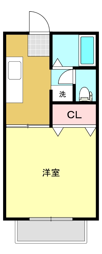 ディアスひまわりの間取り