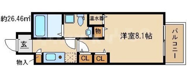 大阪市城東区鴫野西のマンションの間取り