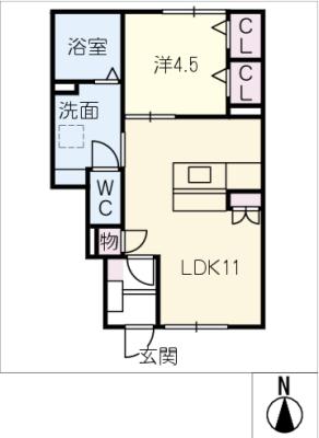 風とみどりのカシェット　南棟の間取り