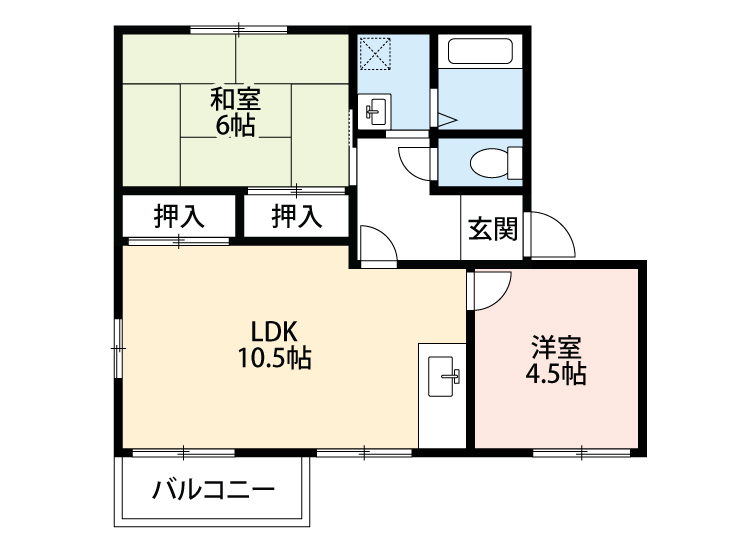 チアフルＫの間取り