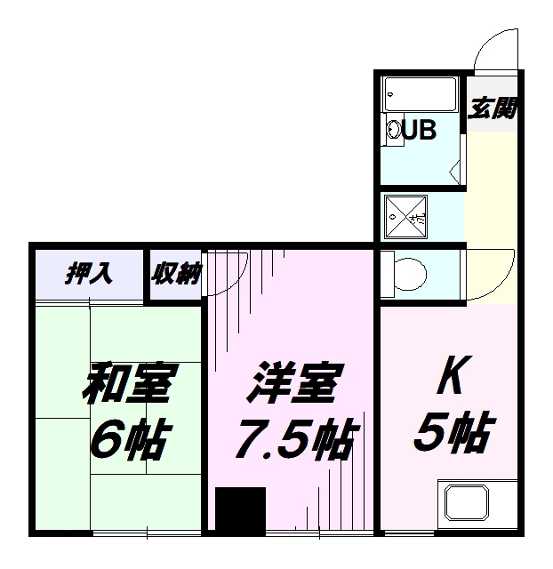 東大和市清水のマンションの間取り