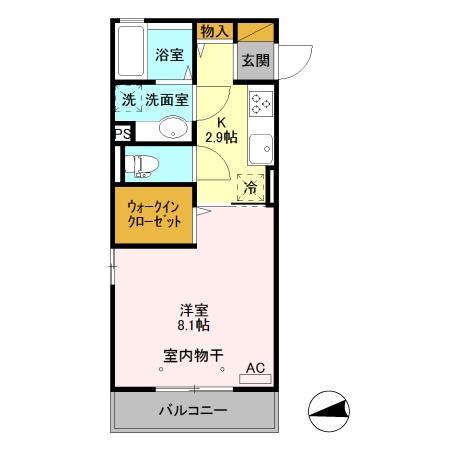 古河市本町のアパートの間取り