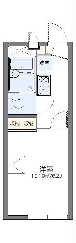 レオパレスレークロードの間取り