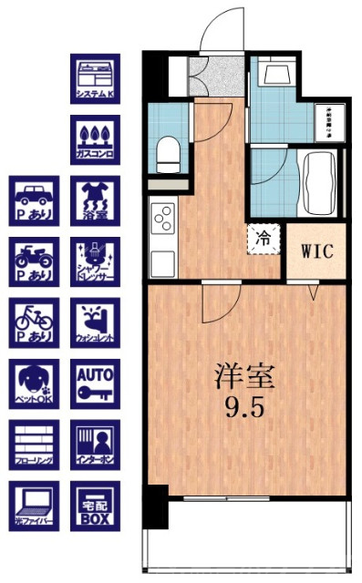 大阪市西成区梅南のマンションの間取り