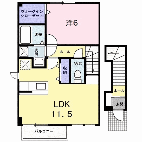 アルカディア　Cの間取り