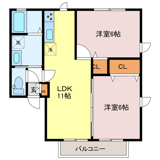 プランヴェールの間取り