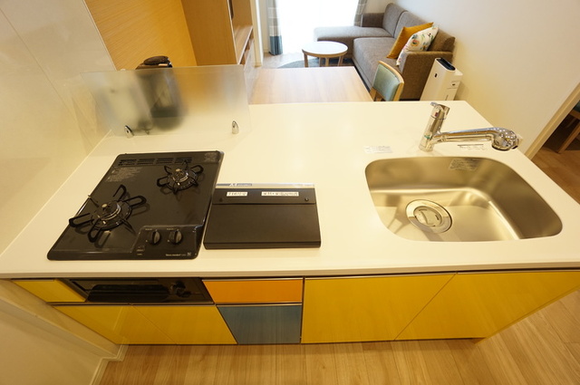 キッチン　２口ガスコンロ付きキッチン