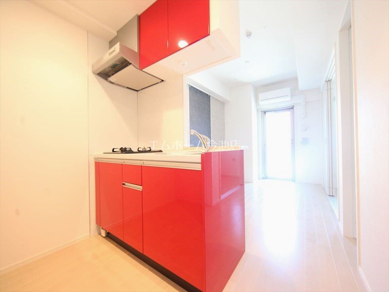 キッチン　システムキッチン（ガス2口コンロ付）カウンターキッチン