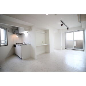 居室・リビング　照明器具・収納棚