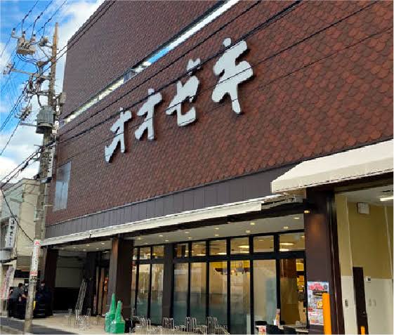 スーパー　スーパーオオゼキ戸越六丁目店（スーパー）まで550m