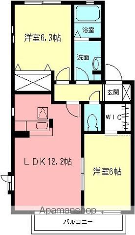 小田急小田原線 秦野駅 バス乗車時間：12分 最寄りバス停で下車 徒歩3分 2階建 築24年の間取り写真