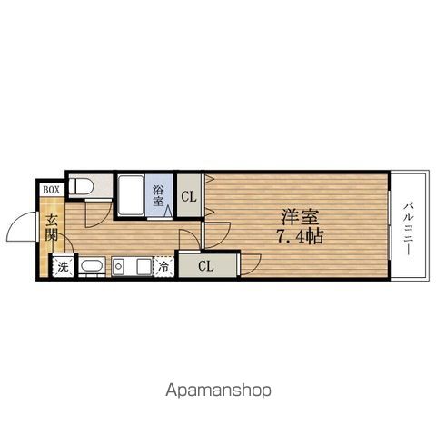 地下鉄長堀鶴見緑地線 西長堀駅 徒歩3分 13階建 築24年の間取り写真
