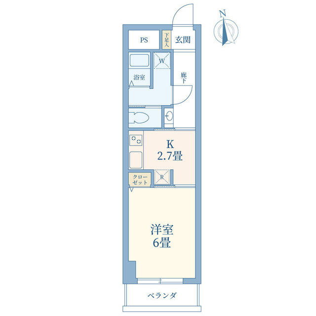初穂マンション蒲田の間取り写真