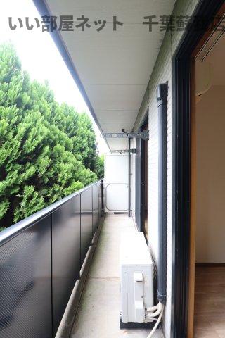 バルコニー　落ち着いた時間を過ごせるバルコニーです