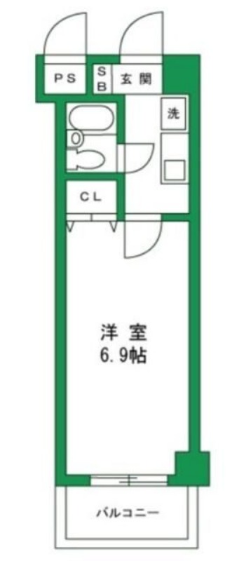 東京メトロ千代田線 北綾瀬駅 徒歩17分 5階建 築36年の間取り写真