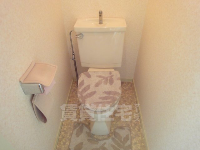 南海本線 湊駅 徒歩16分 2階建 築36年のトイレ写真