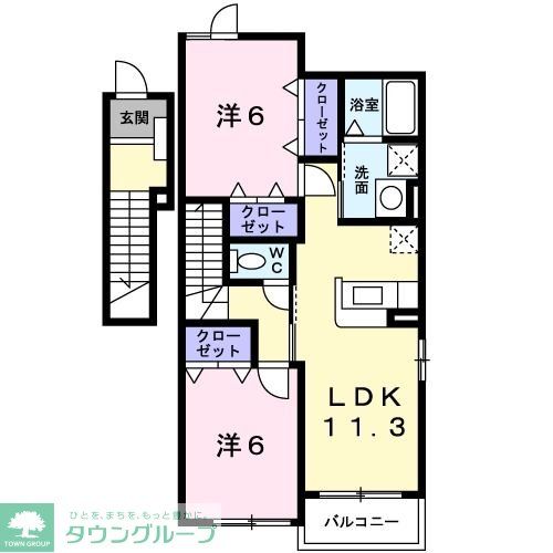 プリムローズ・M Iの間取り写真