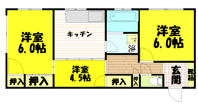 奥江マンションの間取り