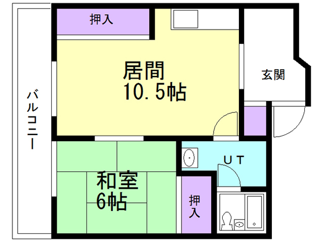 室蘭東町第１住宅の間取り