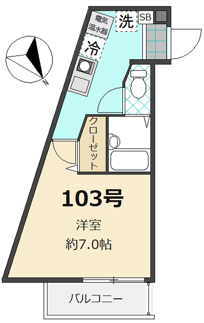 コンフォート由比ヶ浜の間取り