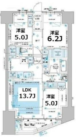 中野区南台のマンションの間取り