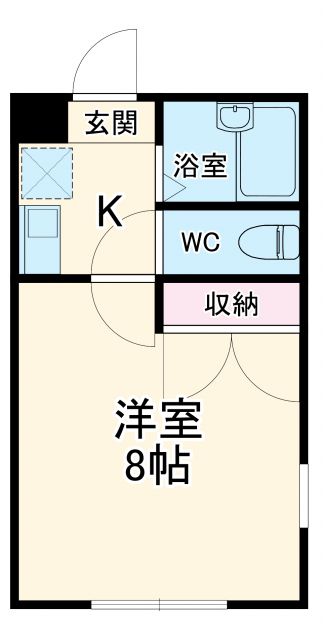 大府市中央町のアパートの間取り