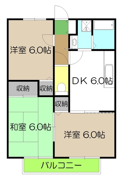 一翠館　南棟の間取り