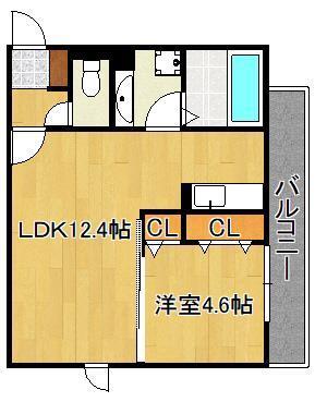 Ｐｏｌｏｎｉａ　Ｍａｔｓｕｂａｒａ　Ａ棟の間取り