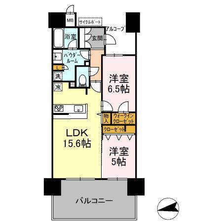 豊見城市字豊崎のマンションの間取り