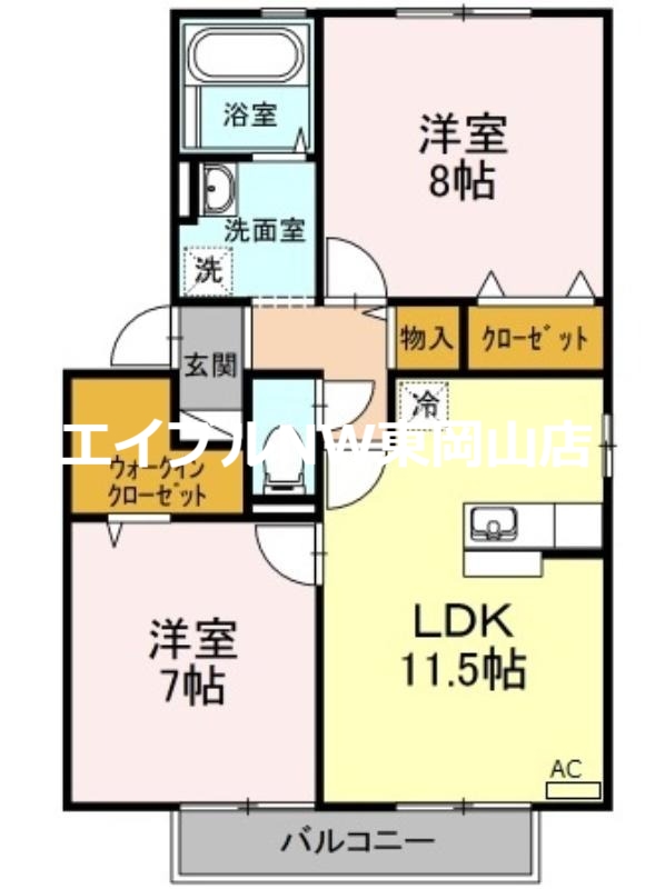 ルピナス関189　Ｂ棟の間取り