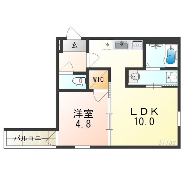 堺市堺区今池町のアパートの間取り