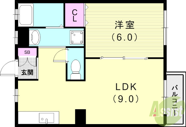 中山手ガーデンパレスD棟の間取り