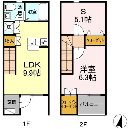 【アンジュエール　Aの間取り】