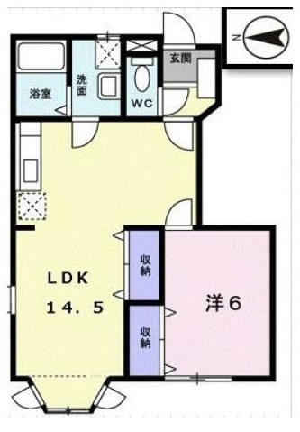 綾歌郡宇多津町坂下のアパートの間取り