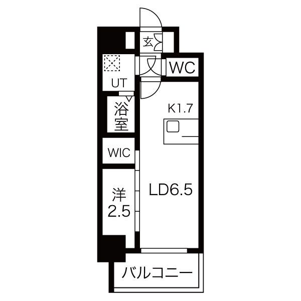 メイクスWアート金山ウエストの間取り