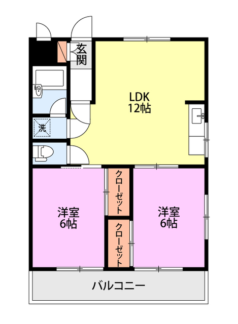 コーポ上山の間取り