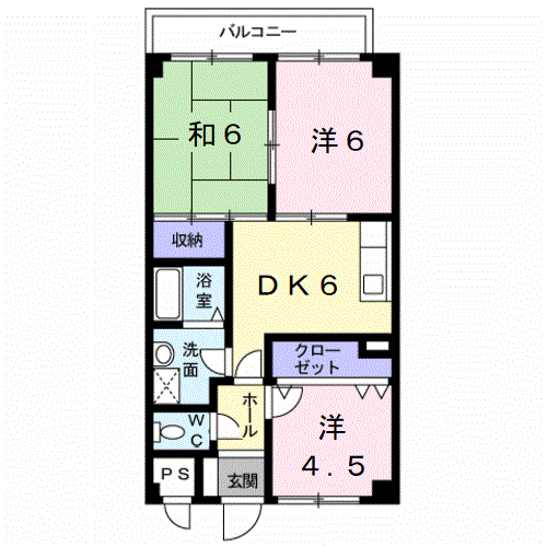 ハーベスト壱番館の間取り