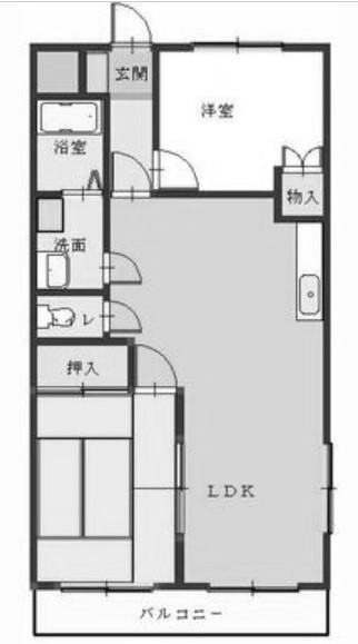 熊谷市上之のマンションの間取り