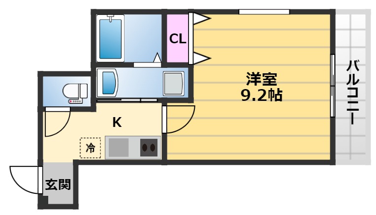 フジパレス鳳中町1番館の間取り