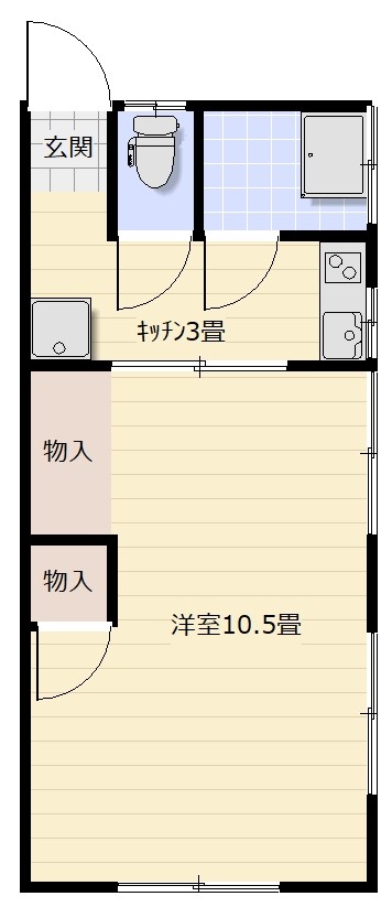 横浜市旭区中希望が丘のアパートの間取り