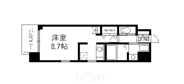 【エイペックス京都東山三条の間取り】