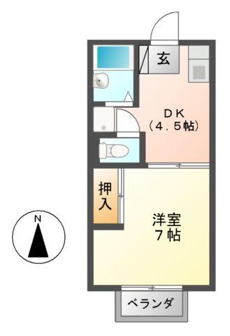 ランド蘇原の間取り