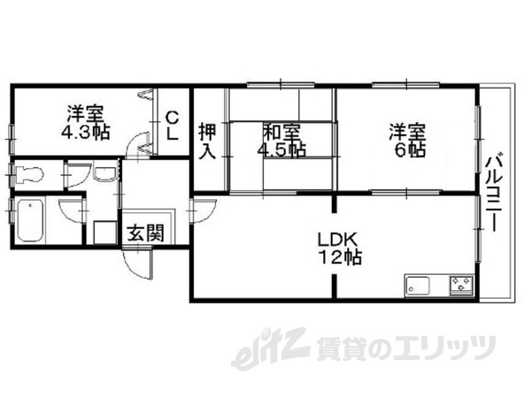 アクシスKAWASE1の間取り