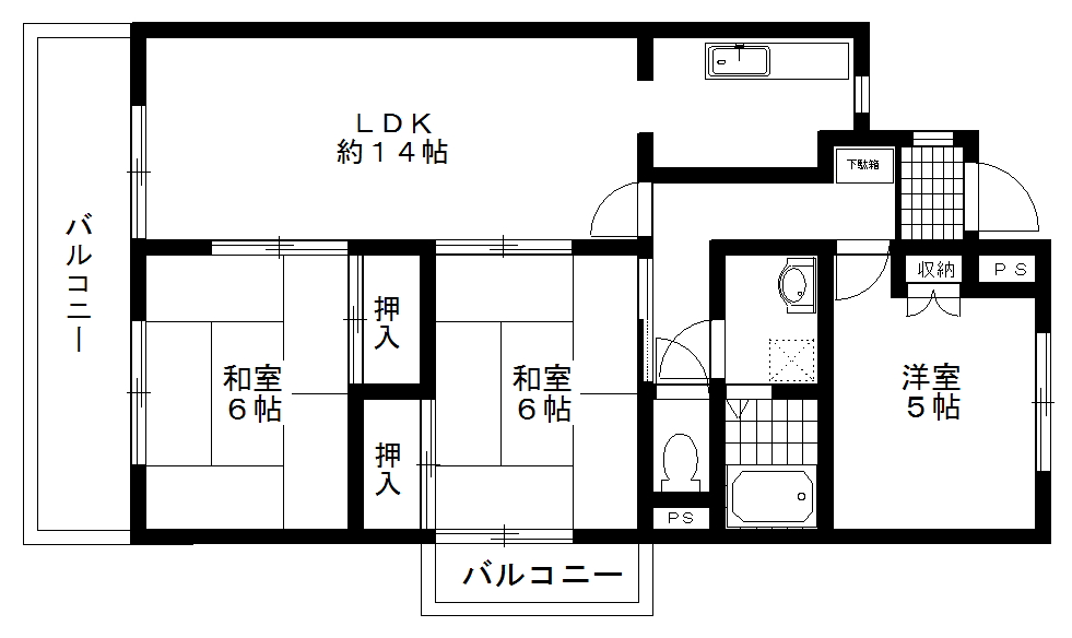 ファミール千里丘の間取り