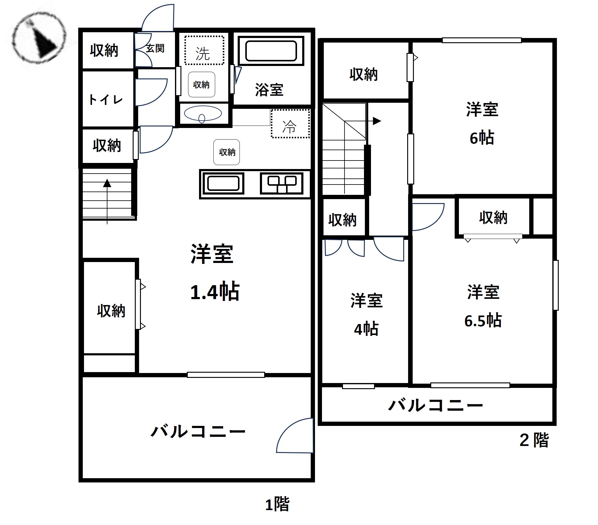 エレンシア天神の間取り