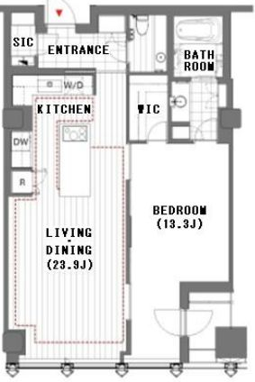 千代田区平河町のマンションの間取り