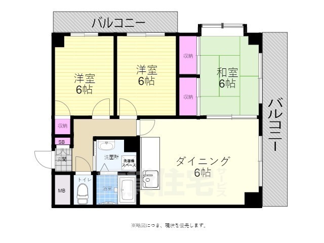 パラシオン舟入の間取り