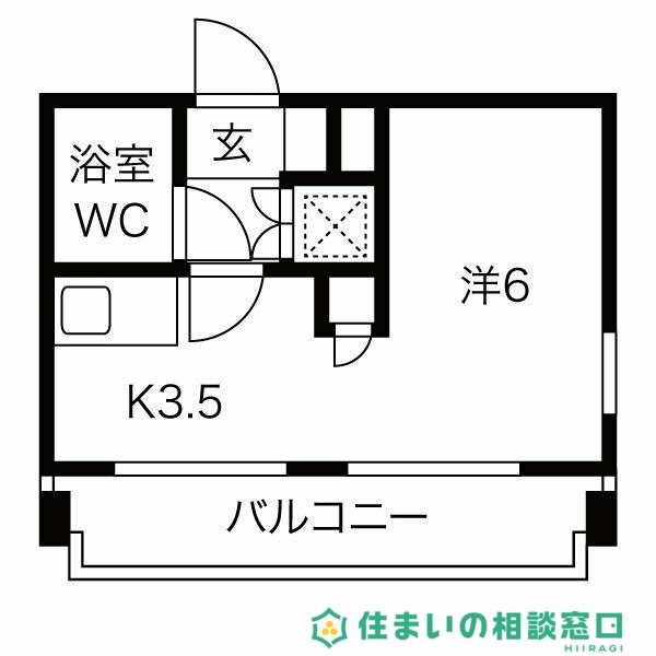 岡崎市南明大寺町のマンションの間取り