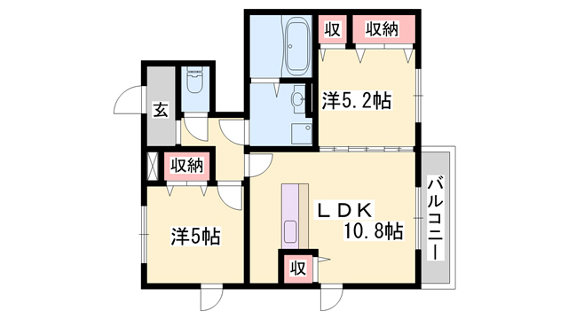 ネットハイツIIIの間取り