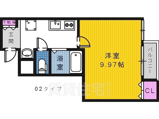 堺市堺区寺地町西のアパートの間取り